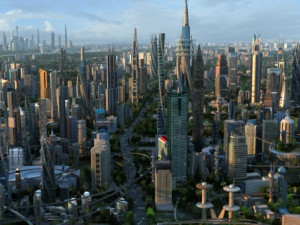futuristic city 3D-Modell