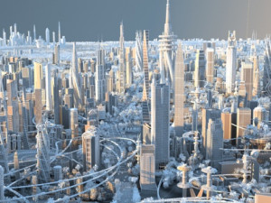 futuristic city 3D-Modell