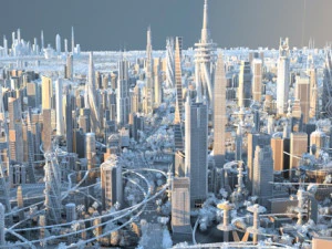 futuristic city 3D Model
