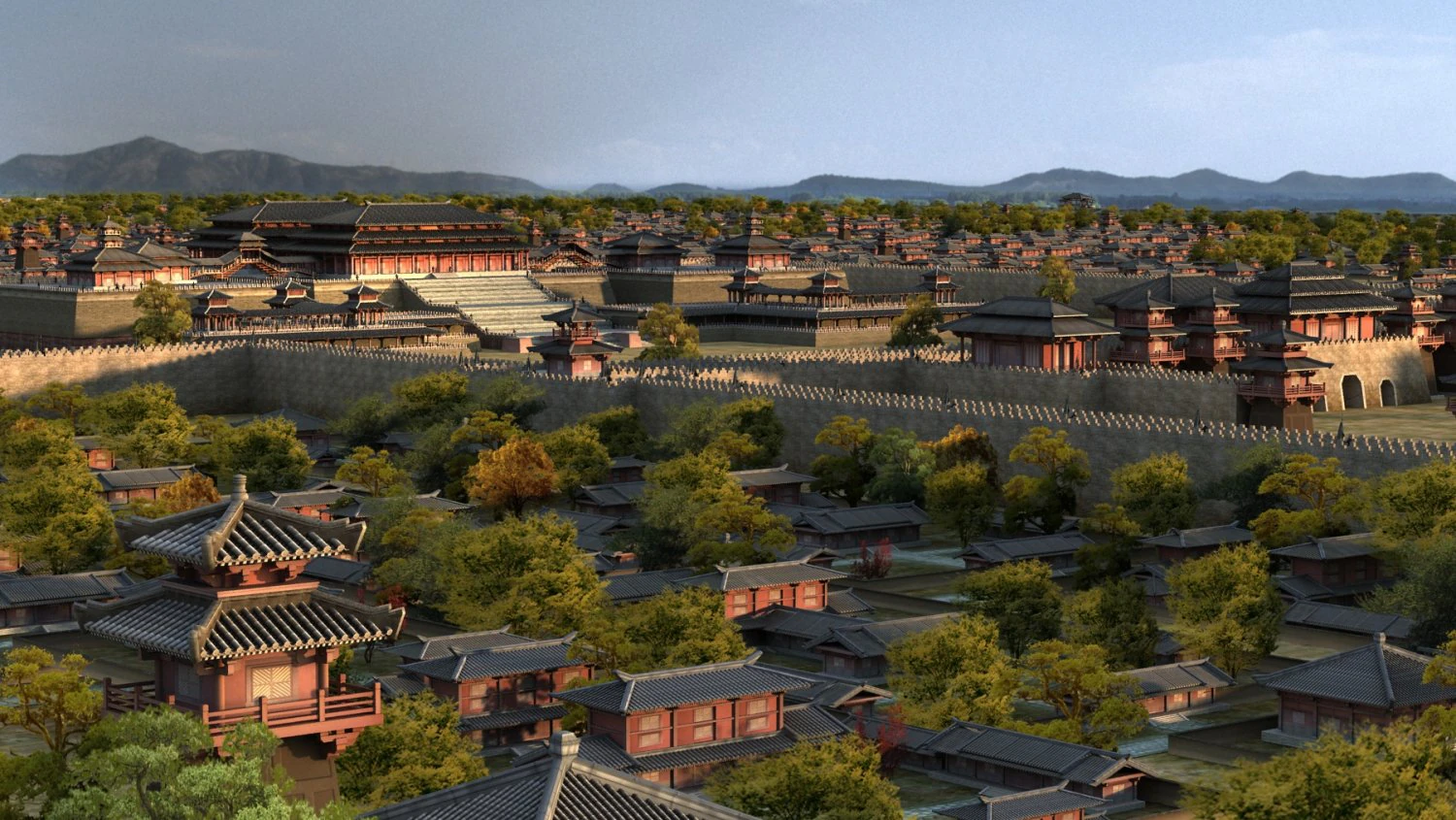 ancient city pool 3D Model .c4d .max .obj .3ds .fbx .stl .blend