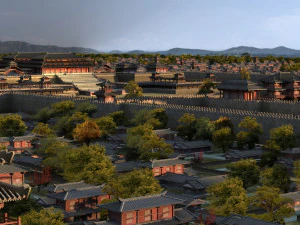 ancient city pool 3D Model