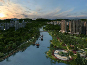 bangunan kota Model 3D