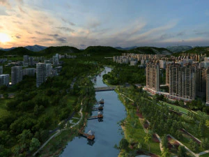 도시 건물 3D 모델