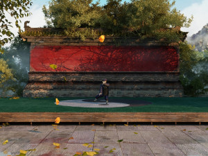 taoist temple 3D Model