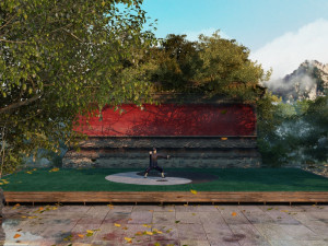 taoist temple 3D-Modell