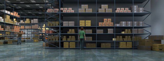 Warehouse 3d Model In Hall 3dexport