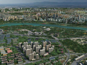 bangunan kota Model 3D