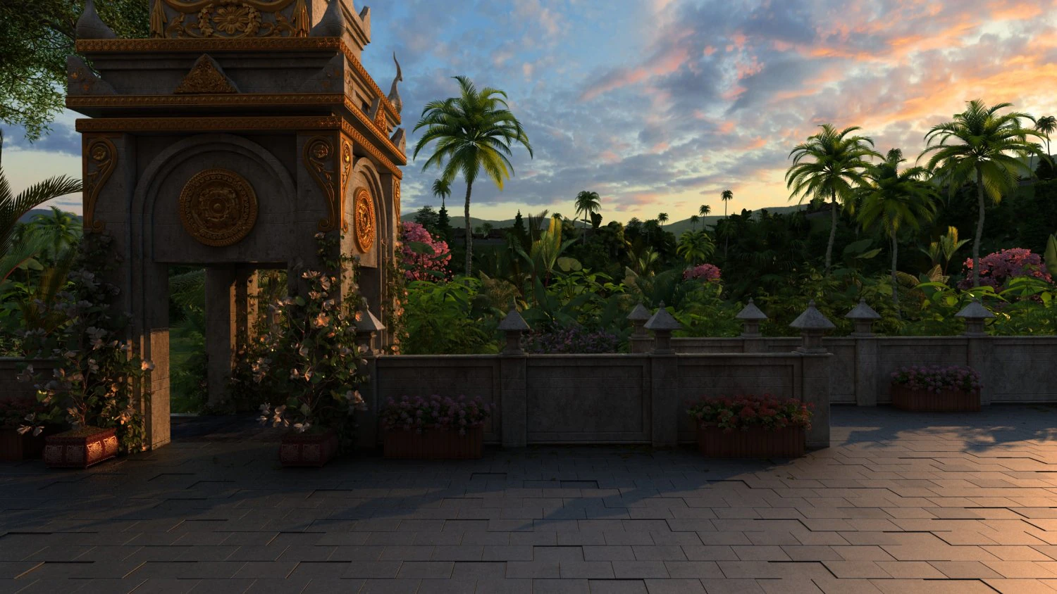 xishuangbanna 3D Model .c4d .max .obj .3ds .fbx .stl .blend 