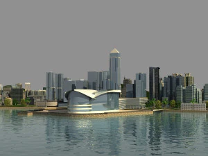 victoria harbour 3D Model