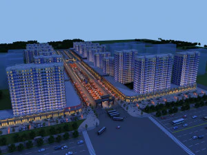 वाणिज्यिक सड़क 3D मॉडल