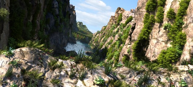 canyon 3D Model .c4d .max .obj .3ds .fbx .stl .blend 