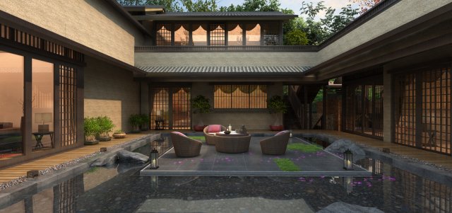 club for relaxation Model 3D .c4d .max .obj .3ds .fbx .stl .blend