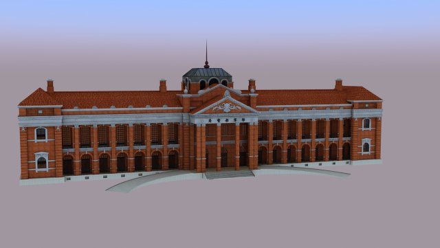 xinhai memorial hall Modelo 3D .c4d .max .obj .3ds .fbx .stl .blend 