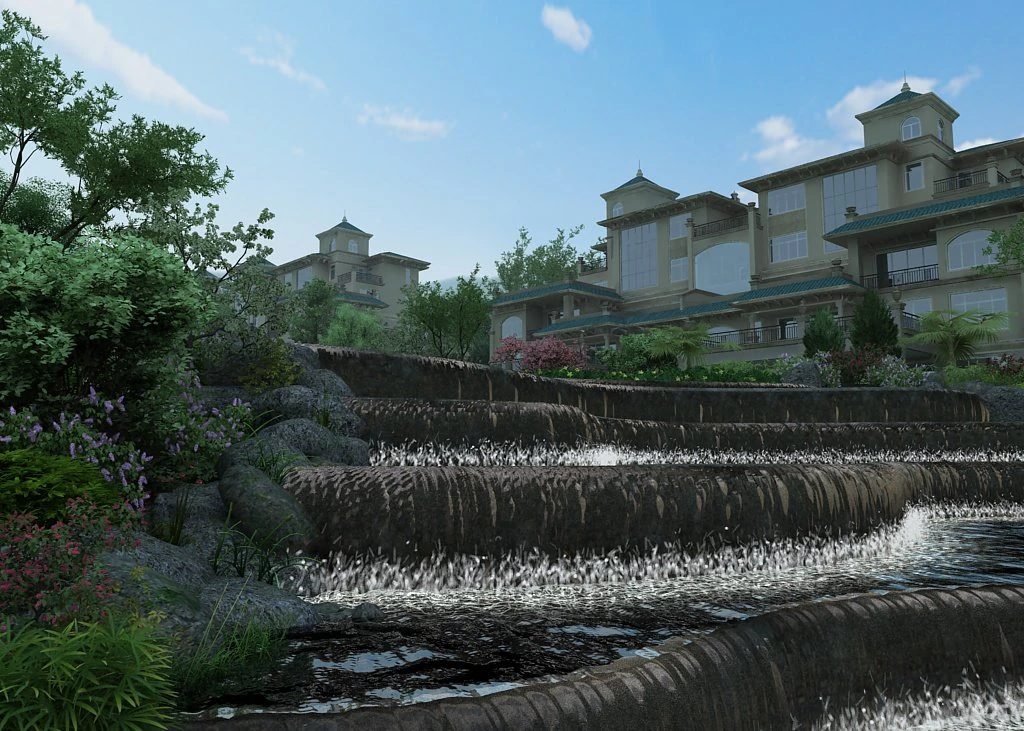 villa 3D Model .c4d .max .obj .3ds .fbx .stl .blend