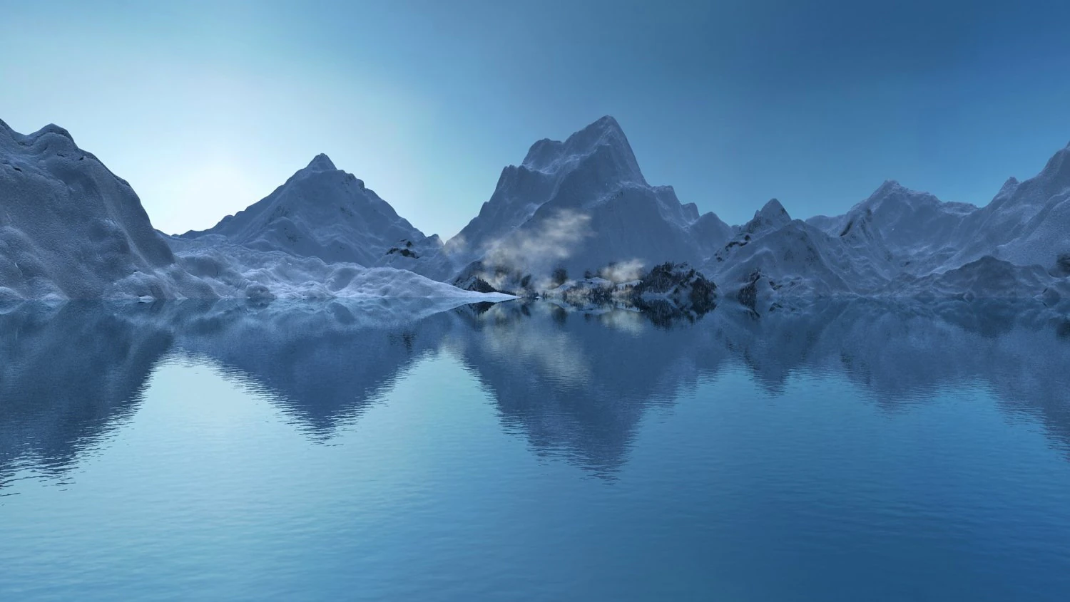 snow mountain 3D Model .c4d .max .obj .3ds .fbx .stl .blend 