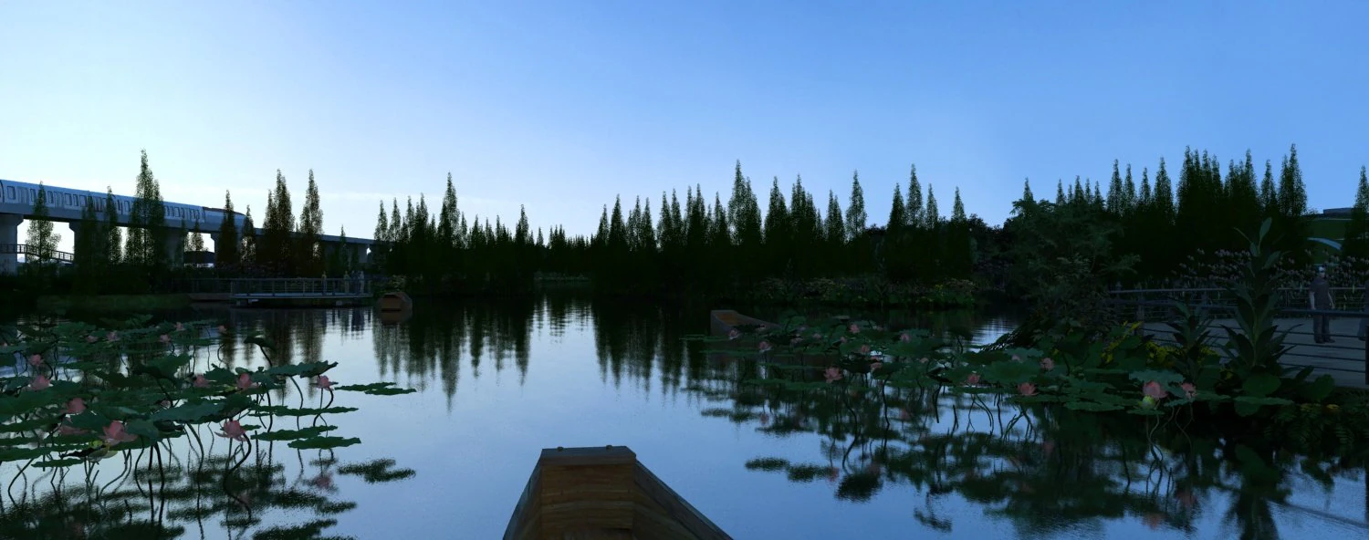 lotus pond 3D Model .c4d .max .obj .3ds .fbx .stl .blend 