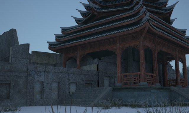 ancient construction Modello 3D .c4d .max .obj .3ds .fbx .stl .blend 
