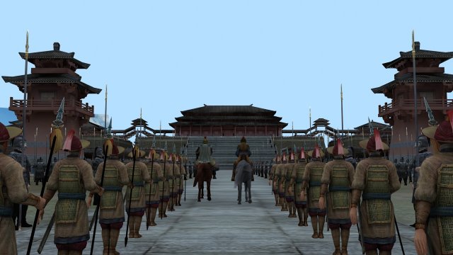 ancient palace Model 3D .c4d .max .obj .3ds .fbx .stl .blend 