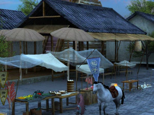 ancient market 3D Model