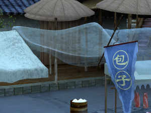 ancient market Modelo 3D