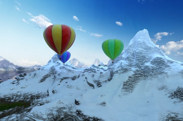 snow mountain 3D Model .c4d .max .obj .3ds .fbx .stl .blend 