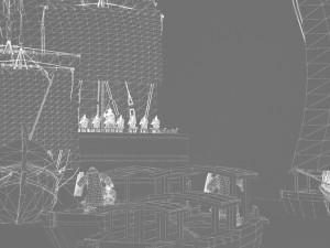 ancient warship 3D Model