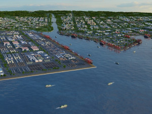 port Modèle 3D
