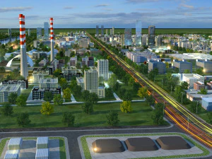 पोर्ट सिटी 3D मॉडल