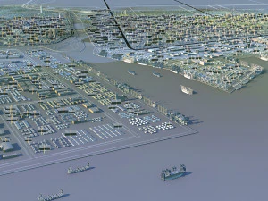 पोर्ट सिटी 3D मॉडल