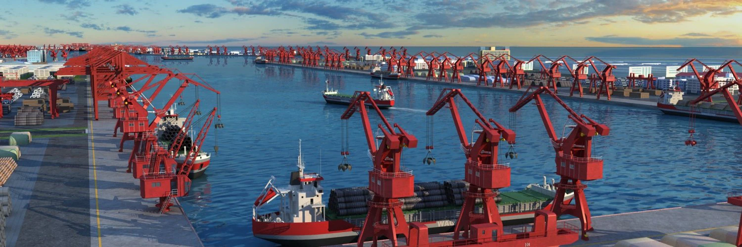 port 3D Model .c4d .max .obj .3ds .fbx .stl .blend 