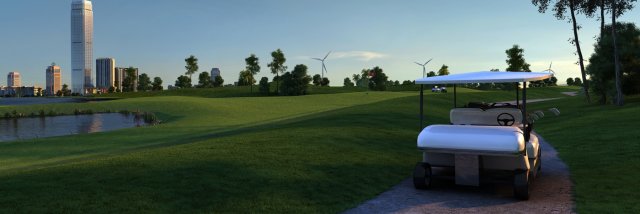 golf course Modello 3D .c4d .max .obj .3ds .fbx .stl .blend 
