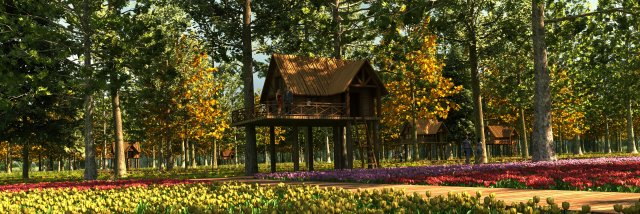 forest chalet Modelo 3D .c4d .max .obj .3ds .fbx .stl .blend 