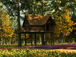 forest chalet 3D Model