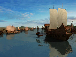 고대 부두 3D 모델