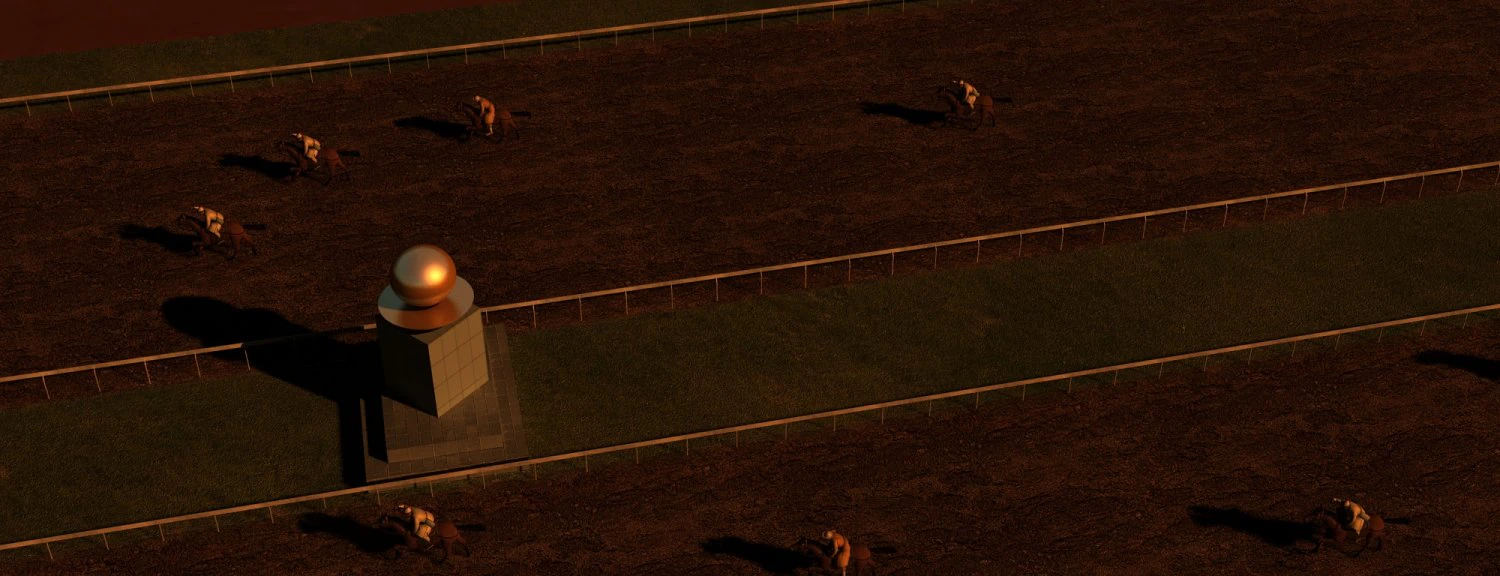 horse racing 3D Model .c4d .max .obj .3ds .fbx .stl .blend 