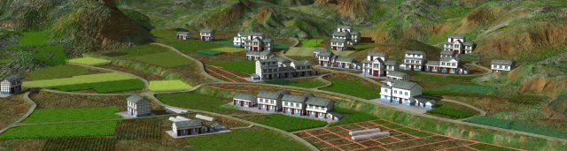 new countryside 3D Модель .c4d .max .obj .3ds .fbx .stl .blend 