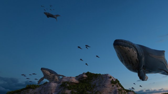 school of fish 3D 模型 .c4d .max .obj .3ds .fbx .stl .blend
