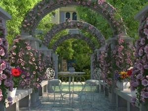 arched door Modèle 3D
