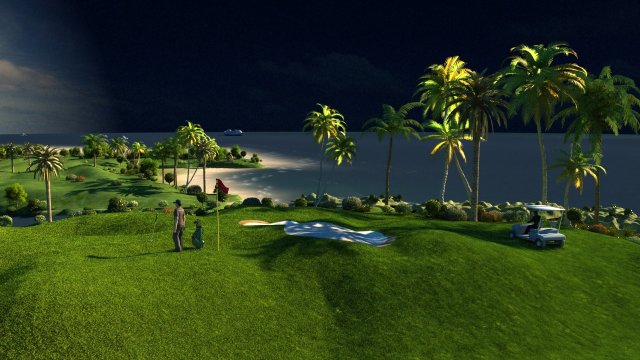golf course Modelo 3D .c4d .max .obj .3ds .fbx .stl .blend 