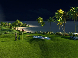 高尔夫球场 3D 模型