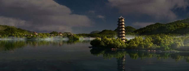 park 3D Модель .c4d .max .obj .3ds .fbx .stl .blend 