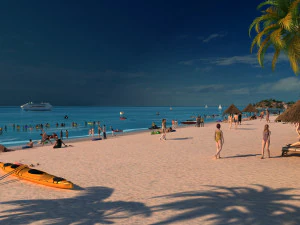 beach 3D Model