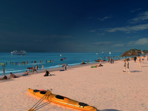 beach 3D Model