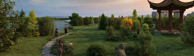 park 3D Model .c4d .max .obj .3ds .fbx .stl .blend 