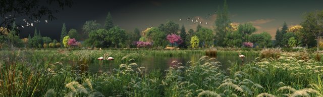 wetlands 3D Модель .c4d .max .obj .3ds .fbx .stl .blend 