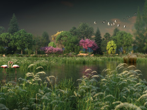 wetlands 3D-Modell