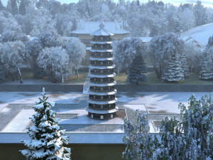 temple Modelo 3D