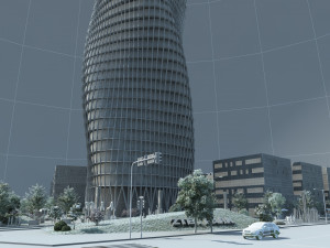 city building 3D मॉडल