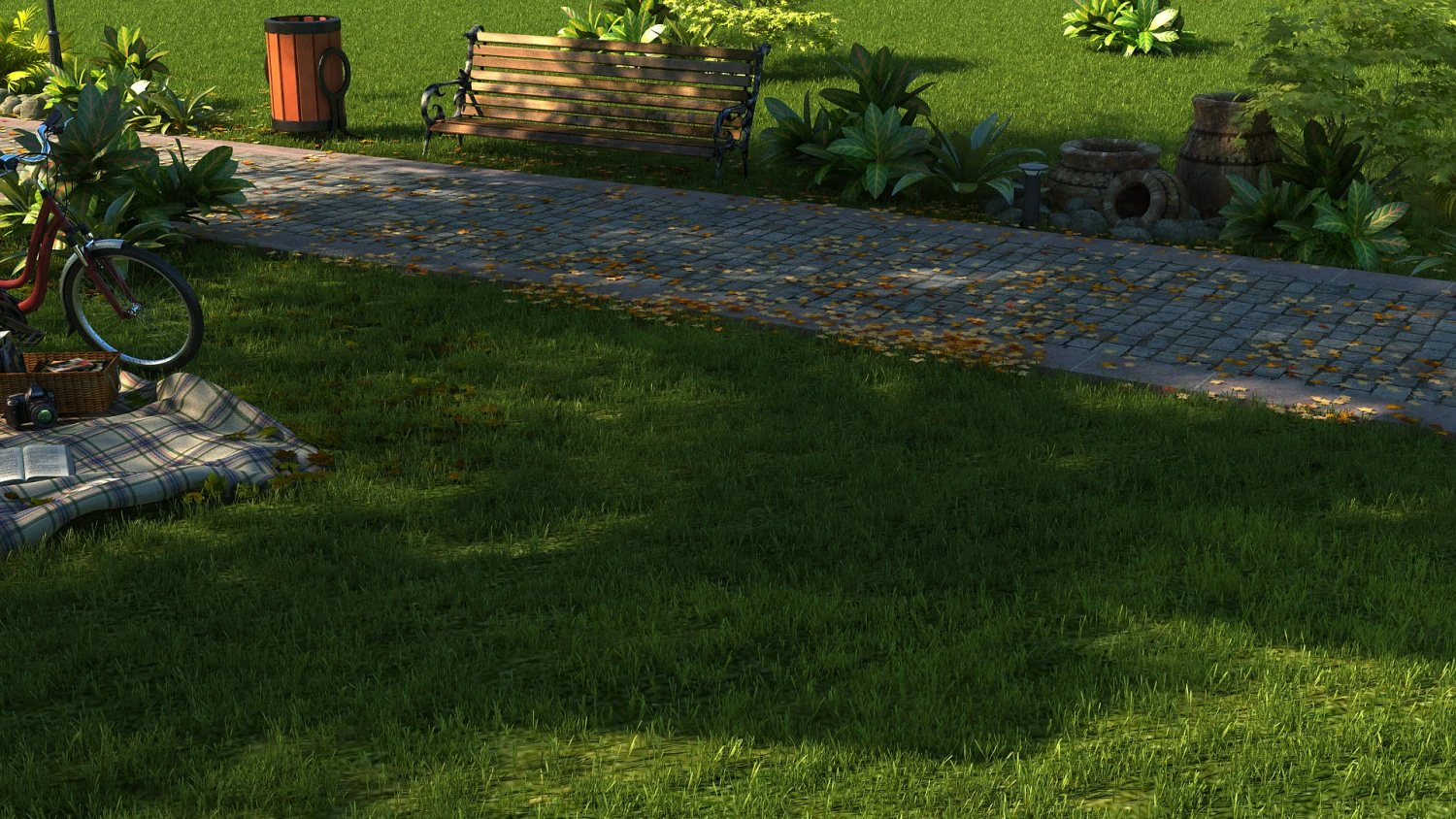 picnic 3D Model .c4d .max .obj .3ds .fbx .stl .blend