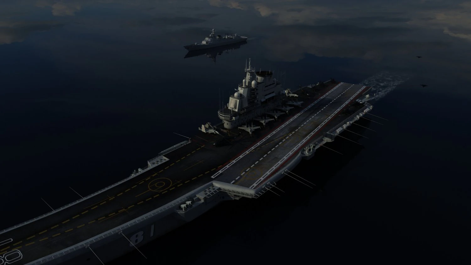 aircraft carrier 3D Model .c4d .max .obj .3ds .fbx .stl .blend 